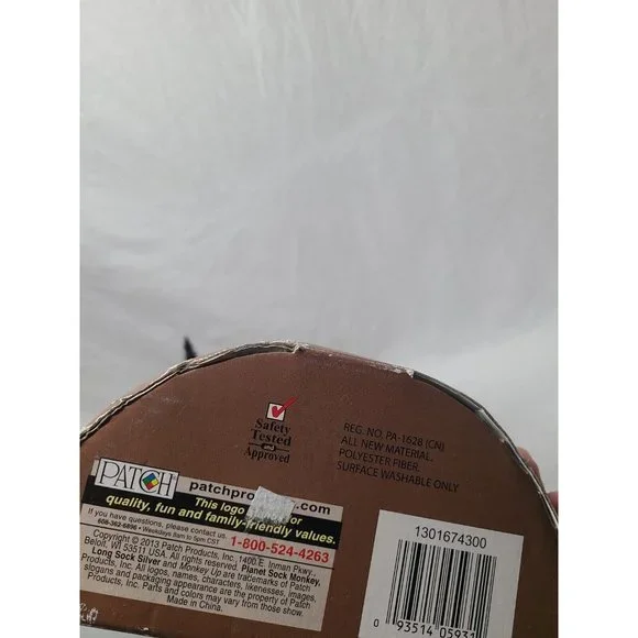 Planet Sock Monkey Long Sock Silver- NEW In Box- RARE - Picture 6 of 8